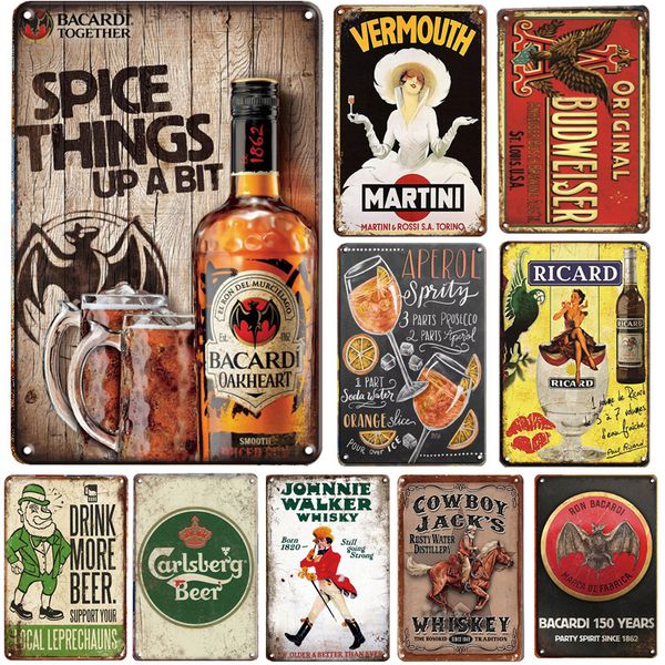 2021 bacardi beer poster vintage metal plaque tin signs mojito martini cocktail decorative metal plate signs pub bar home wall decor 20x30cm
2021 bacardi beer poster vintage metal plaque tin signs mojito martini cocktail decorative metal plate signs pub bar home wall decor 20x30cm