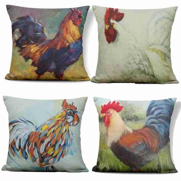 cushion/decorative pillow creativity rooster cover animal realistic chicken cushion case oil painting hummingbird bed for kid retro hen toss
cushion/decorative pillow creativity rooster cover animal realistic chicken cushion case oil painting hummingbird bed for kid retro hen toss