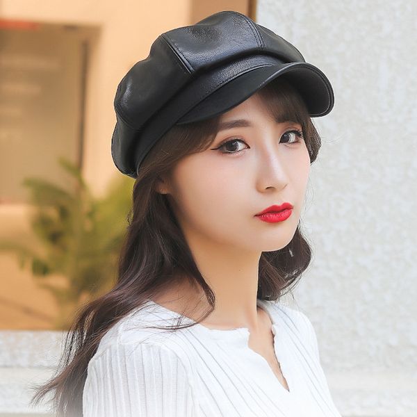 beret cap faux leather women vintage solid pu leather beret hat adjustable octagon faux leather hats for party outdoor hats, White
beret cap faux leather women vintage solid pu leather beret hat adjustable octagon faux leather hats for party outdoor hats, White