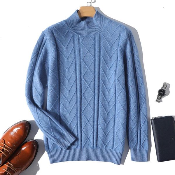 spring men's winter cashmere sweater thick half turtleneck jacquard long sleeve loose knit pullover oversize 2021, White;black
spring men's winter cashmere sweater thick half turtleneck jacquard long sleeve loose knit pullover oversize 2021, White;black
