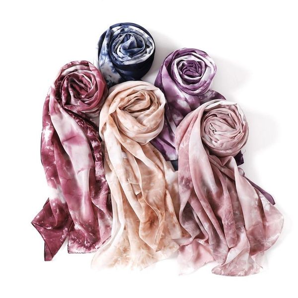 scarves scarf malaysia marbling tie-dye printed pearl chiffon long european/american hand-painted gradual change towel 584, Blue;gray
scarves scarf malaysia marbling tie-dye printed pearl chiffon long european/american hand-painted gradual change towel 584, Blue;gray