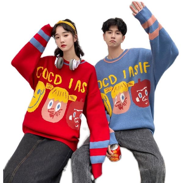 2021 new autumn and winter headwear couples loose korean version of wild cartoons wear knitted or crocheted sweaters0gae, White;black
2021 new autumn and winter headwear couples loose korean version of wild cartoons wear knitted or crocheted sweaters0gae, White;black