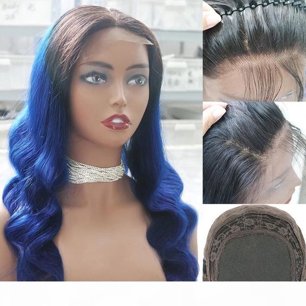 dark roots blue wavy 4x4 closure indian human hair glueless lace front wigs natural hairline for black women colored 1b blue body wave wig, Black;brown
dark roots blue wavy 4x4 closure indian human hair glueless lace front wigs natural hairline for black women colored 1b blue body wave wig, Black;brown