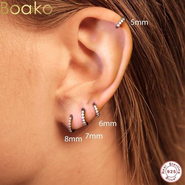 hoop & huggie boako simple lovely girl's huggies small earrings boho classic minimal charming black crystals stud thin gift, Golden;silver
hoop & huggie boako simple lovely girl's huggies small earrings boho classic minimal charming black crystals stud thin gift, Golden;silver