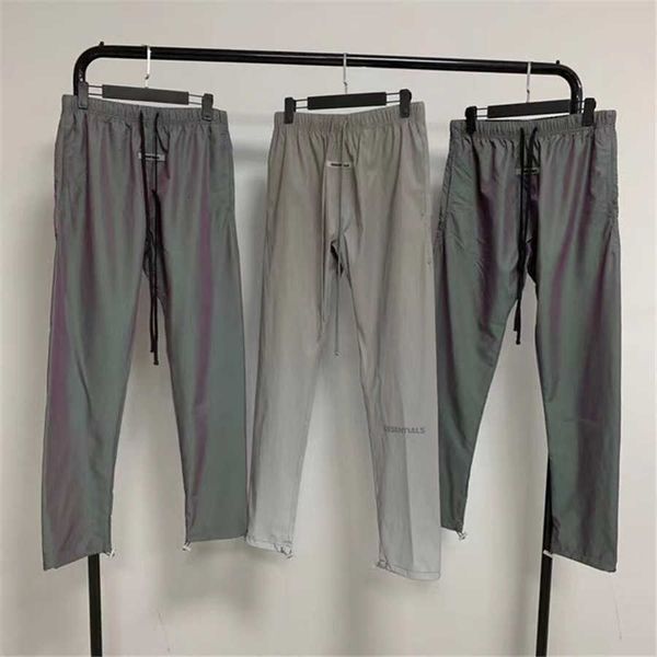 men's pants laser reflective colorful nylon fog essentials trousers stacked sweatpants men stiz, Black
men's pants laser reflective colorful nylon fog essentials trousers stacked sweatpants men stiz, Black