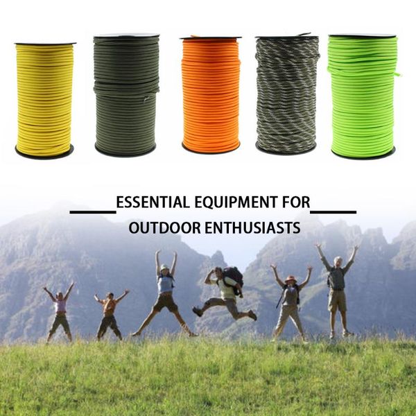 100m 550 standard 9-core paracord rope 4mm outdoor paratrooper towing rescue camping survival tent lanyard strap bundle
100m 550 standard 9-core paracord rope 4mm outdoor paratrooper towing rescue camping survival tent lanyard strap bundle