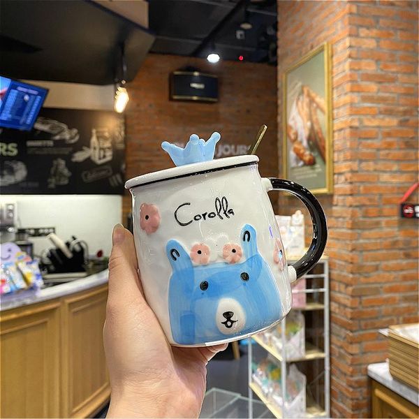 mugs 400ml little bear mug with lid spoon,ceramic tea cups colored inner wall couple coffee milk cup drinkware
mugs 400ml little bear mug with lid spoon,ceramic tea cups colored inner wall couple coffee milk cup drinkware