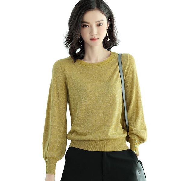 women's sweaters knitted pullovers women 2021 spring lantern sleeve o-neck collar fashion loose solid pull femme woman knit, White;black
women's sweaters knitted pullovers women 2021 spring lantern sleeve o-neck collar fashion loose solid pull femme woman knit, White;black