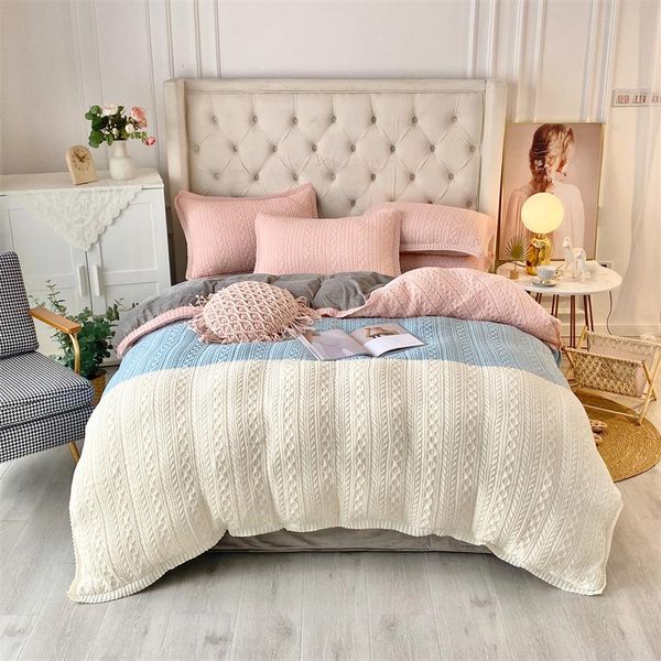 bedding sets winter warm knitting velvet fleece princess set shaggy duvet cover quilt bed comforter bedspread blanket 4pcs
bedding sets winter warm knitting velvet fleece princess set shaggy duvet cover quilt bed comforter bedspread blanket 4pcs