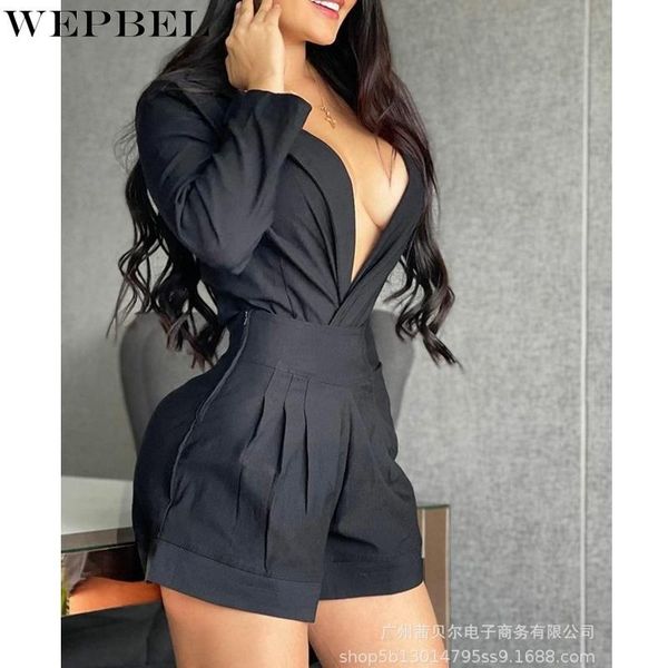 women's tracksuits wepbel casual slim solid color pleated suit autumn high waist zipper straight shorts + long sleeve v-neck shirt, Gray
women's tracksuits wepbel casual slim solid color pleated suit autumn high waist zipper straight shorts + long sleeve v-neck shirt, Gray