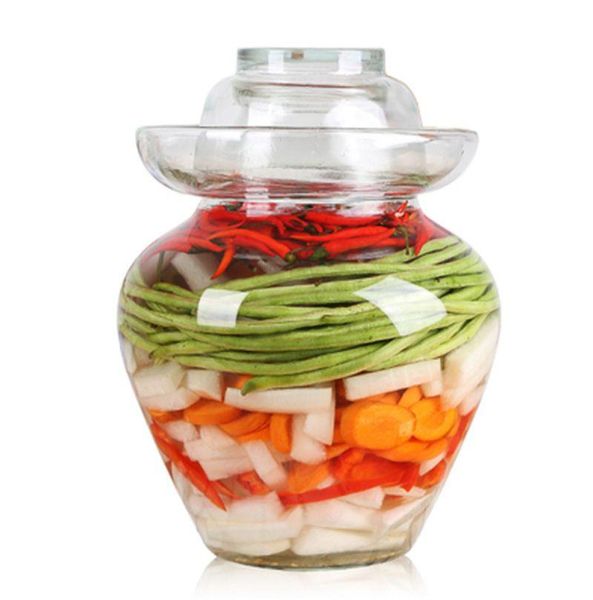 storage bottles & jars transparent glass container kimchi jar kitchen thickened pickled household sealed can
storage bottles & jars transparent glass container kimchi jar kitchen thickened pickled household sealed can