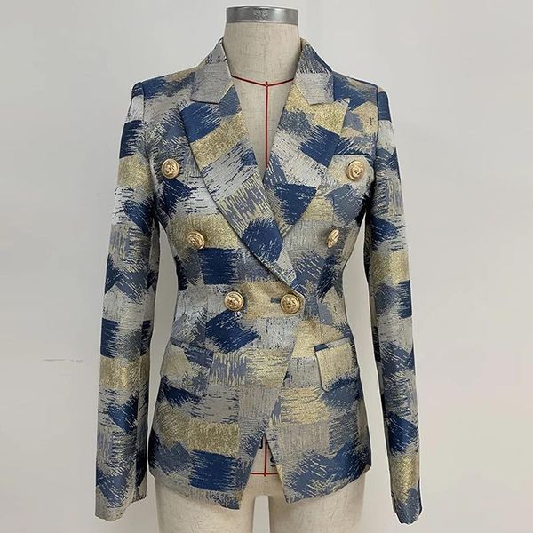 women's suits & blazers stylish 2021 designer blazer lion buttons double breasted colo block jacquard jacket outer wear, White;black
women's suits & blazers stylish 2021 designer blazer lion buttons double breasted colo block jacquard jacket outer wear, White;black
