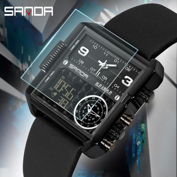 wristwatches sanda casual personality business men's watch fashion brand square multifunction electronic unique leather quartz, Slivery;brown
wristwatches sanda casual personality business men's watch fashion brand square multifunction electronic unique leather quartz, Slivery;brown