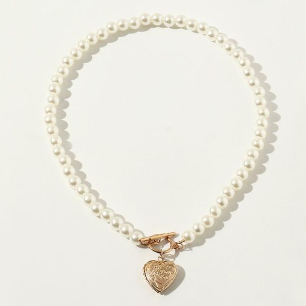 chokers trendy gold love heart pendant necklace for women vintage simulated pearls beaded chain statement jewelry, Golden;silver
chokers trendy gold love heart pendant necklace for women vintage simulated pearls beaded chain statement jewelry, Golden;silver