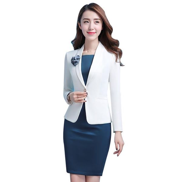 women's suits & blazers women white office lady dress 2 two piece sets elegant notched jacket blazer + fashion sheath dresses femme, White;black
women's suits & blazers women white office lady dress 2 two piece sets elegant notched jacket blazer + fashion sheath dresses femme, White;black