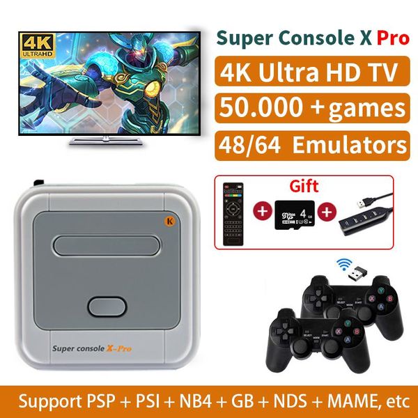 super console x pro s905x system wifi mini retro tv video game consoles 50+ emulators 50000+ games game player for ps1/n64
super console x pro s905x system wifi mini retro tv video game consoles 50+ emulators 50000+ games game player for ps1/n64