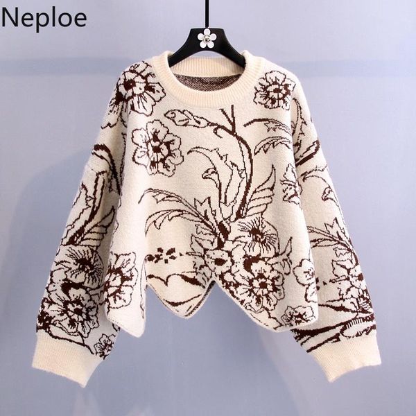 women's sweaters neploe cintage contrast color pullovers fall 2021 woman for women ruched loose knitted cropped jumper pull femme 4f043, White;black
women's sweaters neploe cintage contrast color pullovers fall 2021 woman for women ruched loose knitted cropped jumper pull femme 4f043, White;black