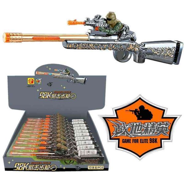 10 98k electric vibration music sniper pistols 696-31 light simulation shooting children's toys
10 98k electric vibration music sniper pistols 696-31 light simulation shooting children's toys