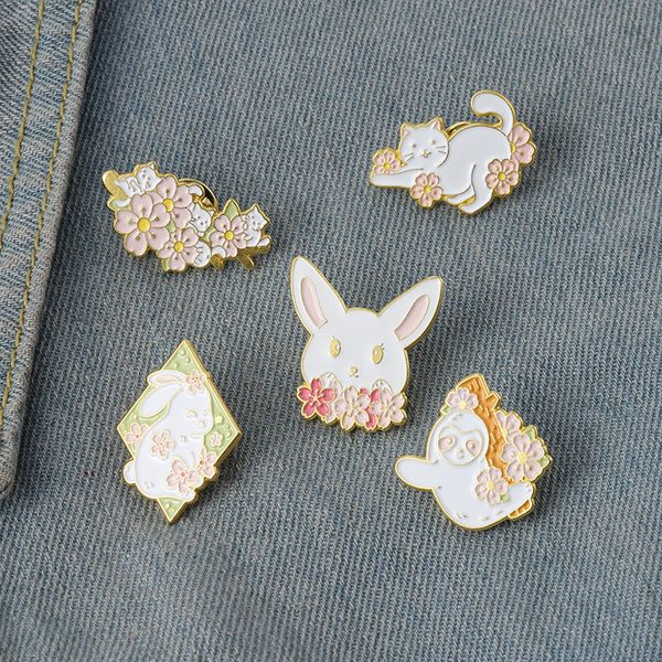 cute white rabbit cat flower brooches cartoon animal alloy geometric pins women cowboy knapsack clothes badge jewelry accessories wholesale, Gray
cute white rabbit cat flower brooches cartoon animal alloy geometric pins women cowboy knapsack clothes badge jewelry accessories wholesale, Gray