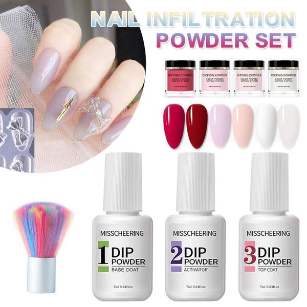 nail art kits 6 colors dip powder kit quick-drying waterproof long-lasting dry quickly base coat activator for styling modeling
nail art kits 6 colors dip powder kit quick-drying waterproof long-lasting dry quickly base coat activator for styling modeling