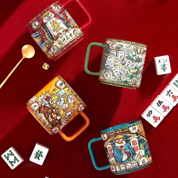 mugs chinese ceramic mug coffee cup high-grade national fashion mahjong red cover spoon with lid gift
mugs chinese ceramic mug coffee cup high-grade national fashion mahjong red cover spoon with lid gift