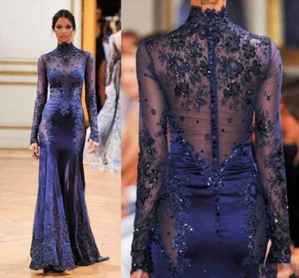 2021 new zuhair murad high neck lace formal evening es long sleeve see-through beads appliques prom celebrity gowns custom navy 84n2, Black;red
2021 new zuhair murad high neck lace formal evening es long sleeve see-through beads appliques prom celebrity gowns custom navy 84n2, Black;red