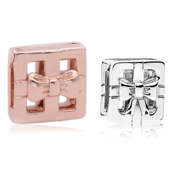 925 sterling silver beads bow in the square reflexion clips charm fit original pandora bracelets for women fine diy jewelry gift, Black
925 sterling silver beads bow in the square reflexion clips charm fit original pandora bracelets for women fine diy jewelry gift, Black