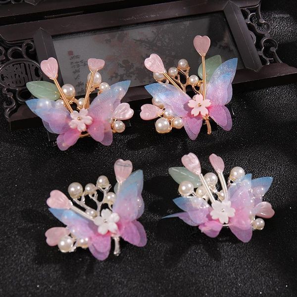 hair clips & barrettes 2pcs butterfly pearl hairpin chinese style cute vintage headdress hanfu clothing accessories for little girls lb, Golden;silver
hair clips & barrettes 2pcs butterfly pearl hairpin chinese style cute vintage headdress hanfu clothing accessories for little girls lb, Golden;silver