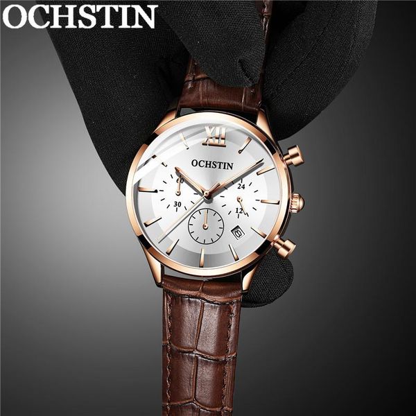 wristwatches ochstin fashion man wristwatch chronograph sport men watch military rose gold genuine leather male clock 6129, Slivery;brown
wristwatches ochstin fashion man wristwatch chronograph sport men watch military rose gold genuine leather male clock 6129, Slivery;brown