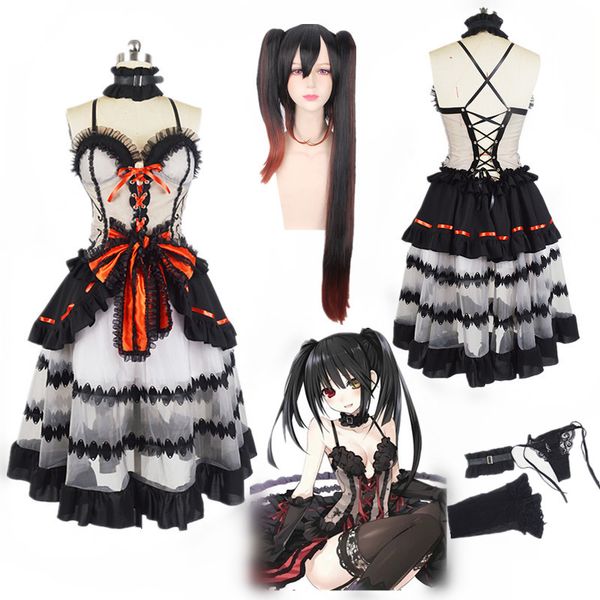 anime costumes date a live nightmare tokisaki kurumi dress uniform outfit anime cosplay costumes women party dress cosplay long wigs, Black
anime costumes date a live nightmare tokisaki kurumi dress uniform outfit anime cosplay costumes women party dress cosplay long wigs, Black