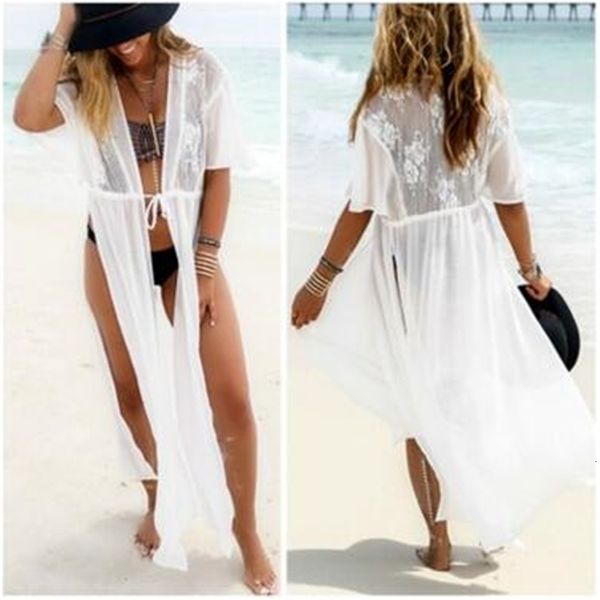 new bikini cover-ups sarong white lace 2021 long kimono cardigan plus size women beach wear swim suit cover up saida de prai, White;black
new bikini cover-ups sarong white lace 2021 long kimono cardigan plus size women beach wear swim suit cover up saida de prai, White;black