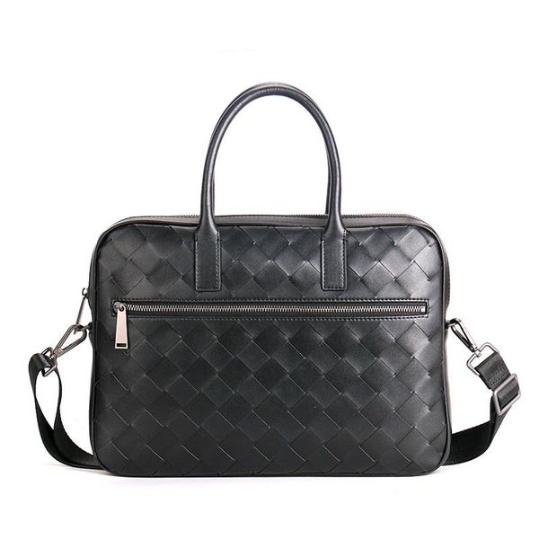 briefcases fashion woven cowskin genuine leather handle men's lapbags male business handbag black office crossbody bag
briefcases fashion woven cowskin genuine leather handle men's lapbags male business handbag black office crossbody bag
