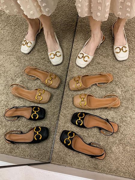 sandals women's shoes summer 2021 fashion french retro thick heel non-slip roman women, Black
sandals women's shoes summer 2021 fashion french retro thick heel non-slip roman women, Black