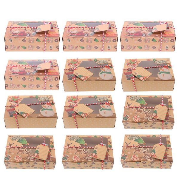 gift wrap 12pcs christmas candy boxes adorable sweets containers box baked biscuits open window kraft paper
gift wrap 12pcs christmas candy boxes adorable sweets containers box baked biscuits open window kraft paper