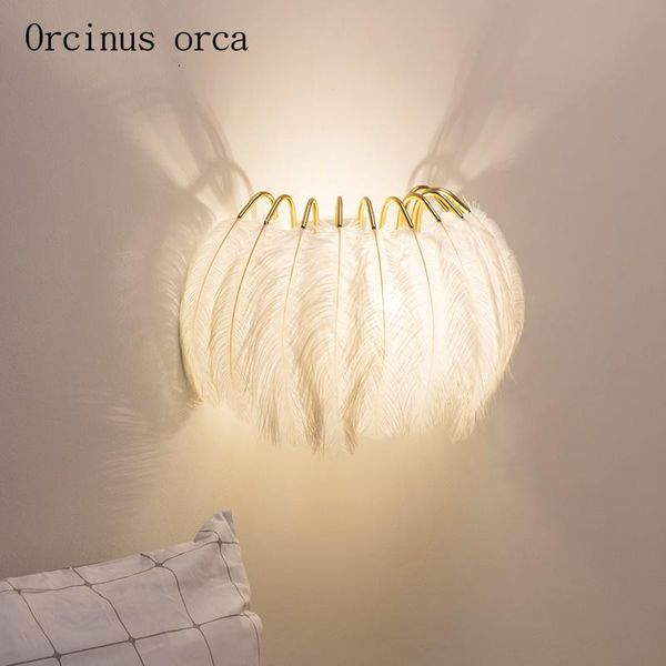 wall lamp nordic modern simple feather girl bedroom princess bedside american creative personality led
wall lamp nordic modern simple feather girl bedroom princess bedside american creative personality led