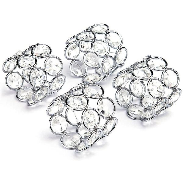 napkin rings 4pcs silver crystal handcraft sparkly holders for wedding centerpieces special occasion-abux
napkin rings 4pcs silver crystal handcraft sparkly holders for wedding centerpieces special occasion-abux