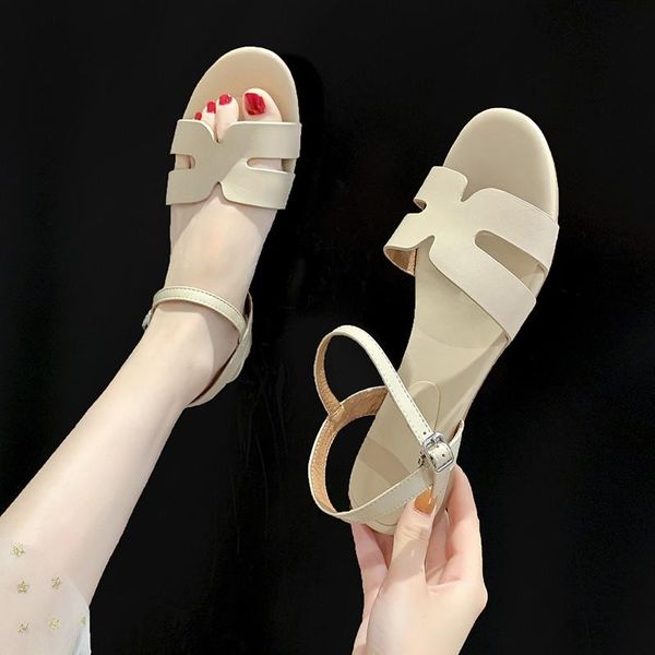 dress shoes women's sandals 2021 summer solid color pin buckle flat outdoor open toe comfortable casual, Black
dress shoes women's sandals 2021 summer solid color pin buckle flat outdoor open toe comfortable casual, Black