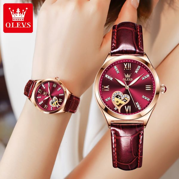 olevs mechanical women's lobby mode retro luxe brand automatic designer hollow waterproof clock montre femme, Slivery;brown
olevs mechanical women's lobby mode retro luxe brand automatic designer hollow waterproof clock montre femme, Slivery;brown