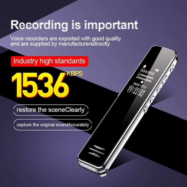 digital voice recorder mp3 player digtal with screen dictaphone hd professional sound 1536kbps audio activated pen recording
digital voice recorder mp3 player digtal with screen dictaphone hd professional sound 1536kbps audio activated pen recording