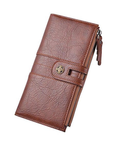 wallets style men's wallet long retro mobile phone bag button portable handbag leather, Red;black
wallets style men's wallet long retro mobile phone bag button portable handbag leather, Red;black