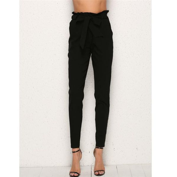 women's pants & capris spring black fashion high waist with belt wooden ear loose solid color trousers ankle length pant work wear casu, Black;white
women's pants & capris spring black fashion high waist with belt wooden ear loose solid color trousers ankle length pant work wear casu, Black;white