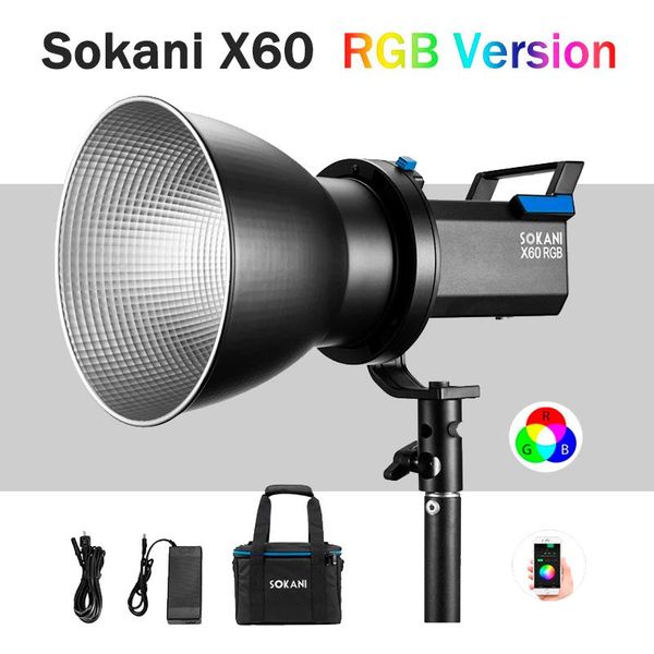 sokani x60 rgb version outdoor pgraphy lighting 80w led video light app adjust brightness with bag bowens mount
sokani x60 rgb version outdoor pgraphy lighting 80w led video light app adjust brightness with bag bowens mount