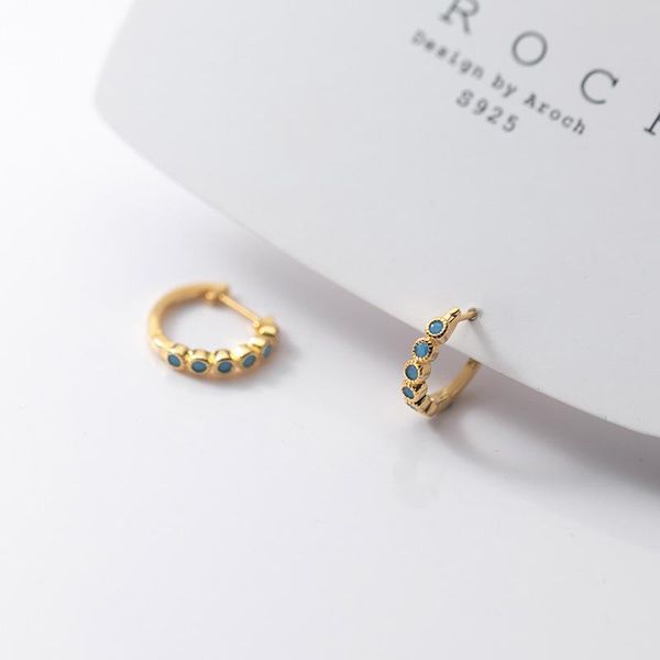 hoop & huggie real 925 sterling silver blue zircon small earrings delicate round earring simple jewelry for women girls, Golden;silver
hoop & huggie real 925 sterling silver blue zircon small earrings delicate round earring simple jewelry for women girls, Golden;silver
