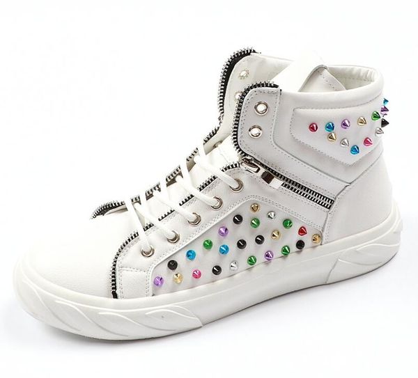 new arrival hip hop rivet sheet metal casual platform high shoes flats male designer prom dress loafers shoes zapatos hombre, Black
new arrival hip hop rivet sheet metal casual platform high shoes flats male designer prom dress loafers shoes zapatos hombre, Black