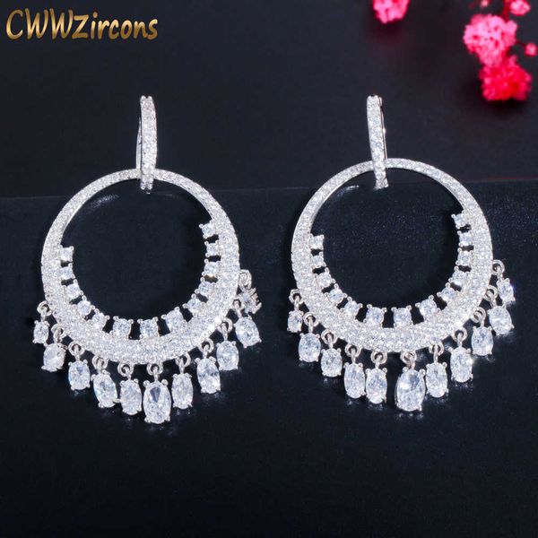 luxury cubic zirconia tassel charms long huggie dangle drop earrings for women fashion wedding bridal jewelry cz833 210714, Silver
luxury cubic zirconia tassel charms long huggie dangle drop earrings for women fashion wedding bridal jewelry cz833 210714, Silver