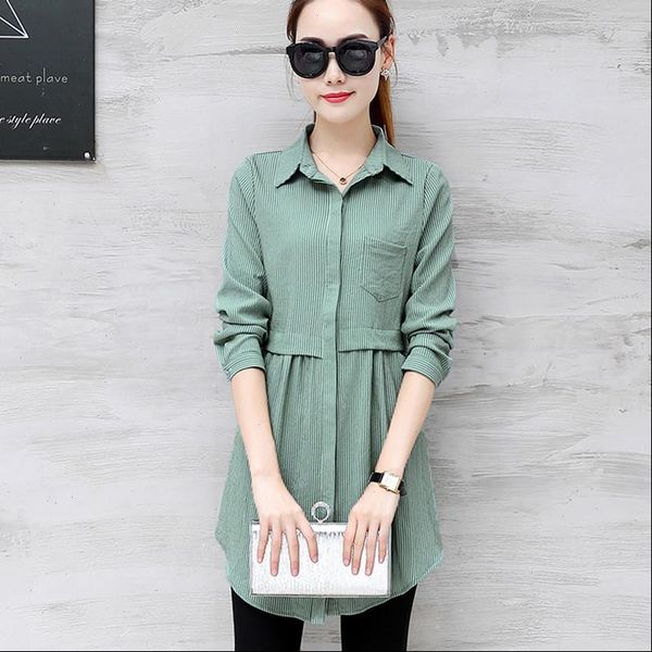 womens stripe fashion long sleeve shirt casual button blouses ladies office shirts plus size clothing vetement femme, White
womens stripe fashion long sleeve shirt casual button blouses ladies office shirts plus size clothing vetement femme, White