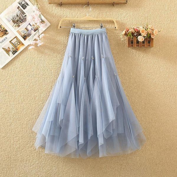 skirts women 2021 spring autumn fashion tutu tulle skirt female elastic high waist pleated ladies casual irregular b970, Black
skirts women 2021 spring autumn fashion tutu tulle skirt female elastic high waist pleated ladies casual irregular b970, Black