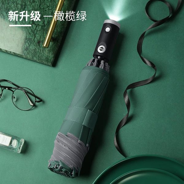 umbrellas reflective folding automatic rain umbrella large led advertising