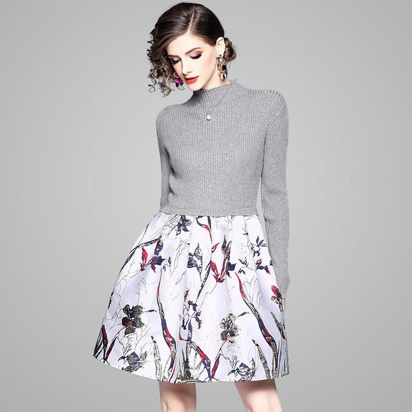 casual dresses office lady patchwork a line dress 2021 sweater christmas autumn full sleeve women winter mini party, Black;gray
casual dresses office lady patchwork a line dress 2021 sweater christmas autumn full sleeve women winter mini party, Black;gray