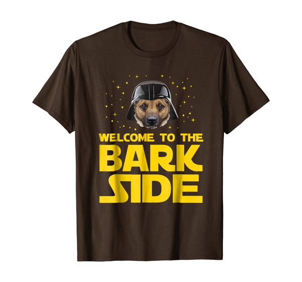 welcome to the bark side of malinois funny t shirt gifts, White;black